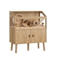 thumbnail image 3 of 40" Large Small Animal Cage with Storage Cabinet – Acrylic Clear-View Top, Lockable Wooden Habitat for Hamster, Hedgehog, Guinea Pig, Rabbit, 3 of 8
