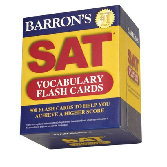 Pre-Owned Barron's SAT Vocabulary Flash Cards, 9781438070865, 1438070861, Paperback, Crds edition