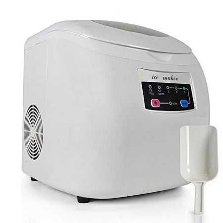NutriChef PICEM20 - Electric Ice Maker, Countertop Ice Cube Making Machine (3 Sizes of Ice Cubes)