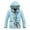 Blue, variant on Men Solid Color And Windproof Winter Outdoor Hooded Skiing Suit Warm And Breathable Jacket