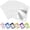 Blue, variant on 100 Pack Mylar Resealable Bags, Black Foil Packaging Bags