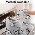 thumbnail image 4 of Gray Cow Expression Pattern Bathroom Rugs Mat,Non Slip Microfiber Bathroom Rug,Rubber Backing,Soft Bathroom Mats for Bathroom Floor,Tub and Shower,17x27in(43x68cm), 4 of 4