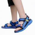 thumbnail image 3 of TOWED22 Boys Sandals Kids Fashion Sport Sandals Outdoor Sandal Athletic Casual Sandals Beach Shoes(Blue,5.5), 3 of 8