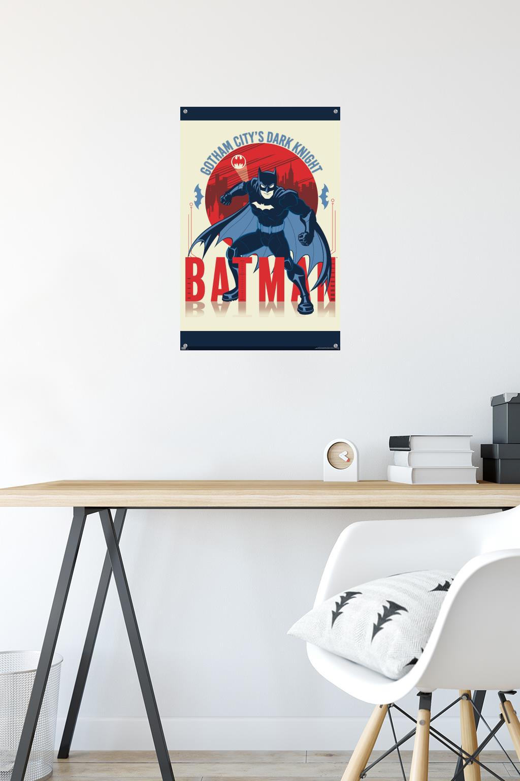 DC Comics Batman - Gotham City's Dark Knight Wall Poster with Pushpins, 14.725" x 22.375"