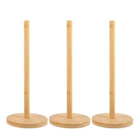 Hemobllo Kitchen Paper Holder Paper Towel Holder Light Brown 3Pcs