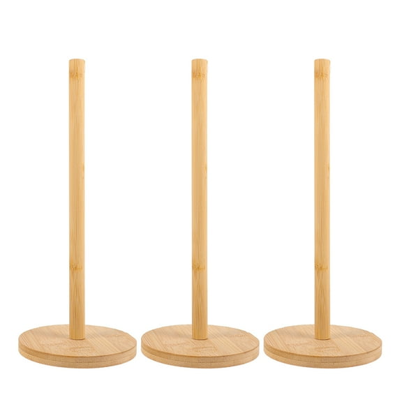 Hemobllo Kitchen Paper Holder Paper Towel Holder Light Brown 3Pcs