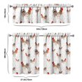 thumbnail image 6 of Kitchen Curtains 36 Inch Short - 3 Panel Set with Cute Farmhouse Egg & Chicken Print, Rod Pocket Window Curtain, 100% Polyester for Rustic Coop, Farm Kitchen, Easy Wash, 6 of 6