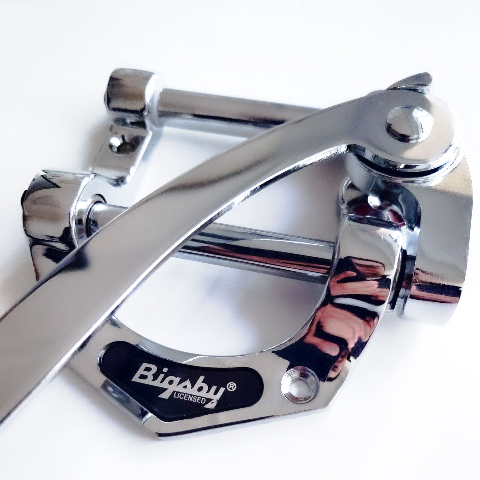 Guitar Tremolo Bridge Vibrato Tailpiece Compatible with SG LP Tele Style Flat Top Electric Guitar Chrome
