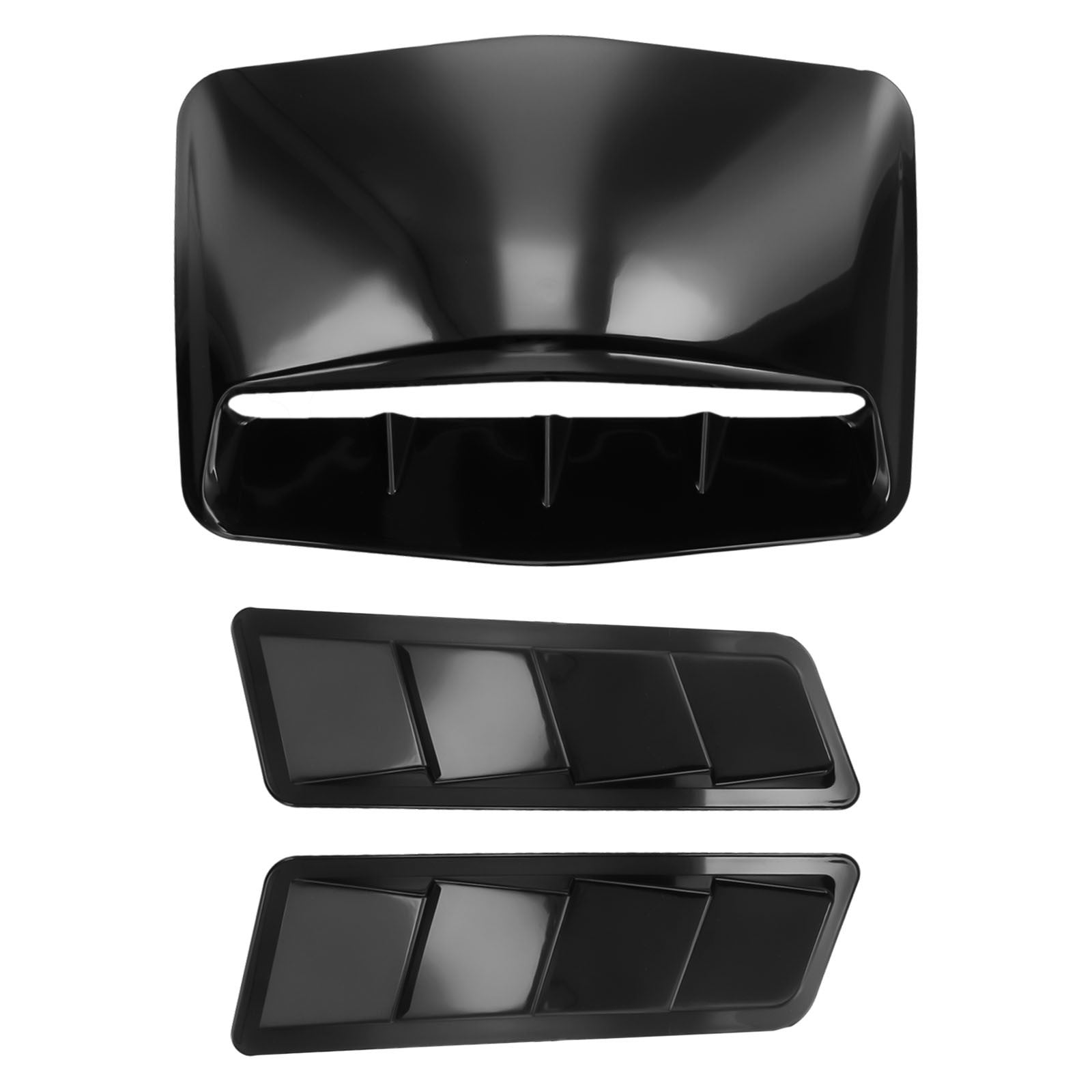 Car Vent Decorative Air Flow Intake Bonnet Hood Scoop Cover Set 3PCS