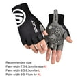 thumbnail image 3 of Bicicleta Guantes de seda de hielo para mujer y hombre, guantes deportivos para ciclismo, guantes de mano con medio dedo (negro M), 3 of 6