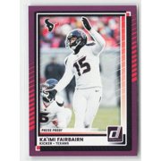 2025 Donruss #251 Ka imi Fairbairn Press Proofs Purple Houston Texans Football Card