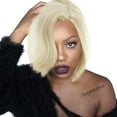 thumbnail image 1 of Women Gold Brazilian Short Wavy Curly Parting High Temperature Fiber Wig Hair, 1 of 3