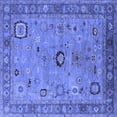 thumbnail image 1 of Ahgly Company Indoor Square Oriental Blue Industrial Area Rugs, 6' Square, 1 of 4