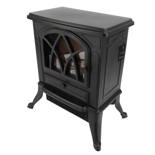 Calentador de Estufa de Chimenea Eléctrica de Cuarzo Infrarrojo 3D, Calentador de Chimenea Efecto de Llama 3D Calentador de Espacio Eléctrico de Calentamiento Rápido para el