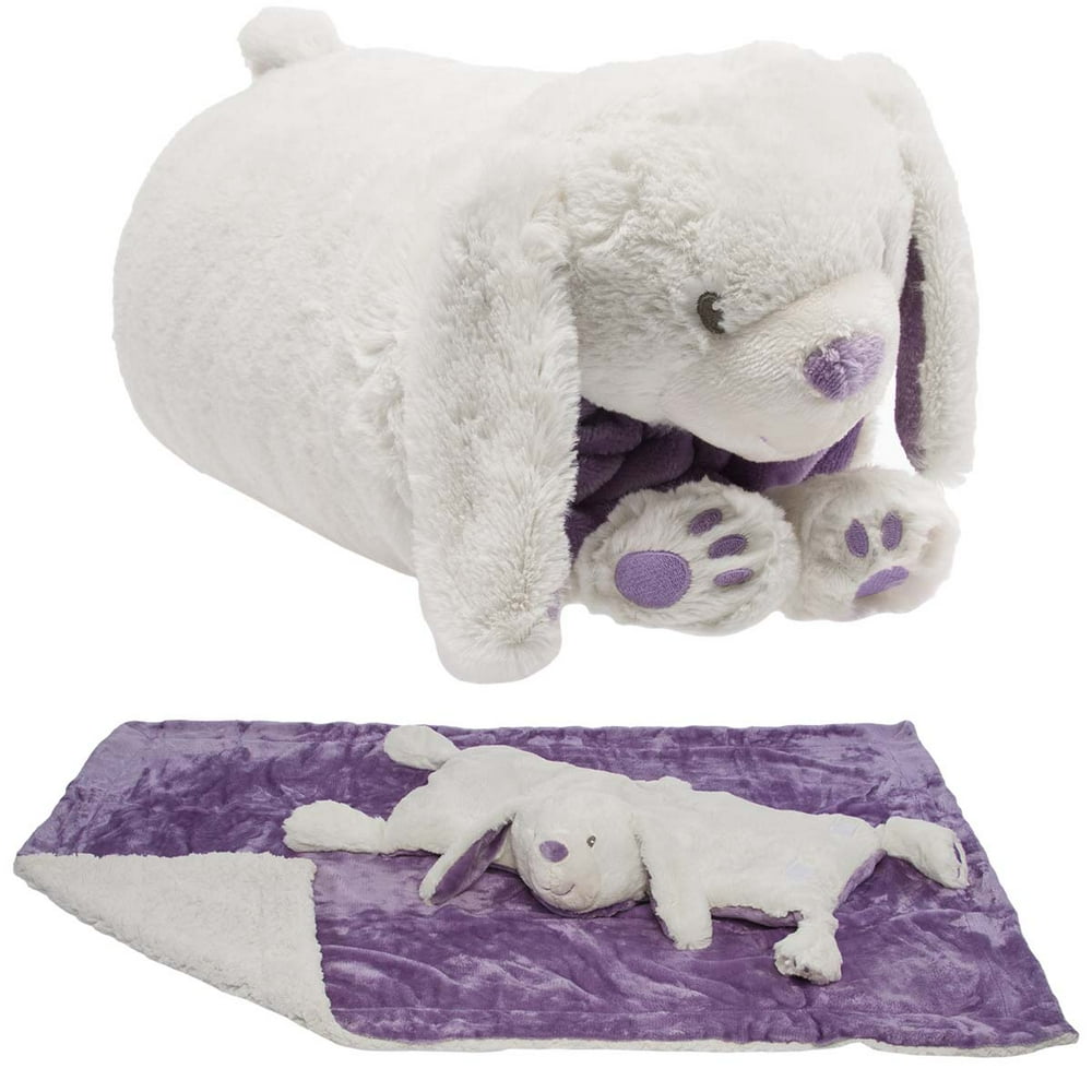 Snuggle Me Sherpa Large Soft Baby Blanket & Plush Pillow Stuffed