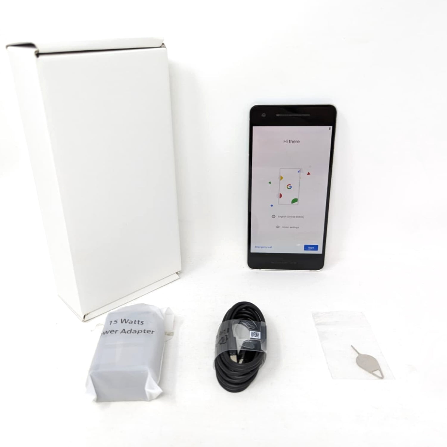 Google Pixel 2 64GB G011A Verizon Unlocked 5" AMOLED Display 4GB RAM 12.2MP Smartphone - Kinda Blue (Good)