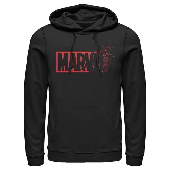 Men's Marvel Logo Fades to Dust Pull Over Hoodie
