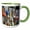 Green/White, variant on 3drose, Buoys Hanging on Fence, Eastham, Cape Cod, Massachusetts, Usa., 11oz Two-tone Red Mug