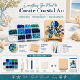 thumbnail image 4 of DIY Sea Glass Mosaic Art Kit, Shark Special Shape Acrylic Mosaic Craft for Adults and Beginners, Complete Ocean Animal Coastal Decor Project, Shark, 4 of 7