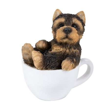 UPC 726549120275 product image for Yorkie Puppy Adorable Mini Teacup Pet Pals Puppy Collectible Figurine 3.25 Inche | upcitemdb.com