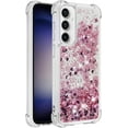 thumbnail image 3 of Case for Samsung Galaxy S23 FE Case Glitter Liquid Cute Clear Phone Case Floating Quicksand Shockproof Protective Bumper Soft TPU Case for Samsung Galaxy S23 FE Love Rose YB, 3 of 14