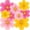 Pink/Yellow, variant on Duslogis 9 Pcs Paper Flowers Decorations for Wall DIY Flower Bulletin Board 3D Fiesta Paper Floral Backdrop Decoration for Photo Backdrop Classroom Back to School Party (Pink Yellow Rose Red)