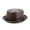 Brown, variant on Men Black Leather Trilby Hat Male Fedora Cap Retro Women Autumn Brand Porkpie Hat Men's Vintage Jazz Hats ,Beautiful Craftsmanship