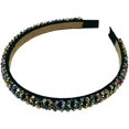 thumbnail image 1 of HSHDLDF Serre-Tête Mode Étincelant 4 Rangées Cristal Strass Perles (Multicolore), 1 of 7