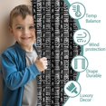 thumbnail image 3 of Blackout Kids Curtains,Baseballs Quotes Black Pattern Children's Insulated Curtains Set Of 2,Bedroom Essentials,Toddler Room Decor 52"x84", 3 of 5