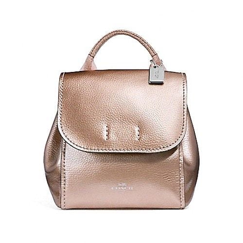 coach gold backpack