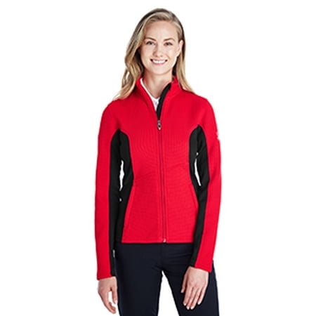 Chandail à Fermeture Éclair Complète pour Femmes - Rouge/noir/blanc - TG