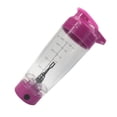 thumbnail image 2 of Botella mezcladora de proteínas, mezcladora de vórtice, licuadora portátil a batería, vaso mezclador de 600 ml (rojo rosa), 2 of 7
