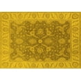thumbnail image 1 of Ahgly Company Machine Washable Indoor Rectangle Oriental Yellow Traditional Area Rugs, 3' x 5', 1 of 4