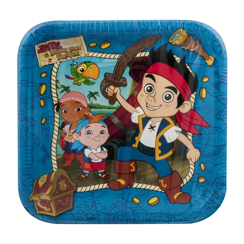 Jake /& the Never Land Pirates Large Paper Plates 8ct