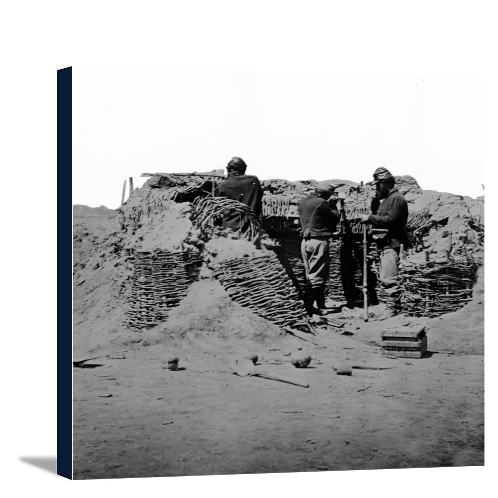 Petersburg, VA Federal Picket Line at Fort Mahone Civil War Photograph (10.5x12 Gallery