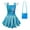 Blue Dress+Bag, variant on Girls Short Sleeve Princess Dress Aurora Fancy Birthday Cosplay Costume