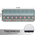 thumbnail image 5 of Kitchen Rugs Sets Of 2,Blue and Pink Square Shaped Geometric Boho Pattern Anti Fatigue Kitchen Mat Rugs Non Slip Washable,Decorative Kitchen Floor Mats for Kitchen,Sink,Laundry,17"x47"+17"x47", 5 of 5