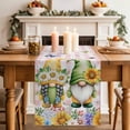 thumbnail image 2 of Table Runner 90 Inches Long for Kitchen Dining, Sunflowers Dresser Scarf Farmhouse, Dining Table Decorations for Wedding/Parties, Spring Gnomes Hydrangea Daisy Flowers Pink Plaid 13 x 90 In, 2 of 8