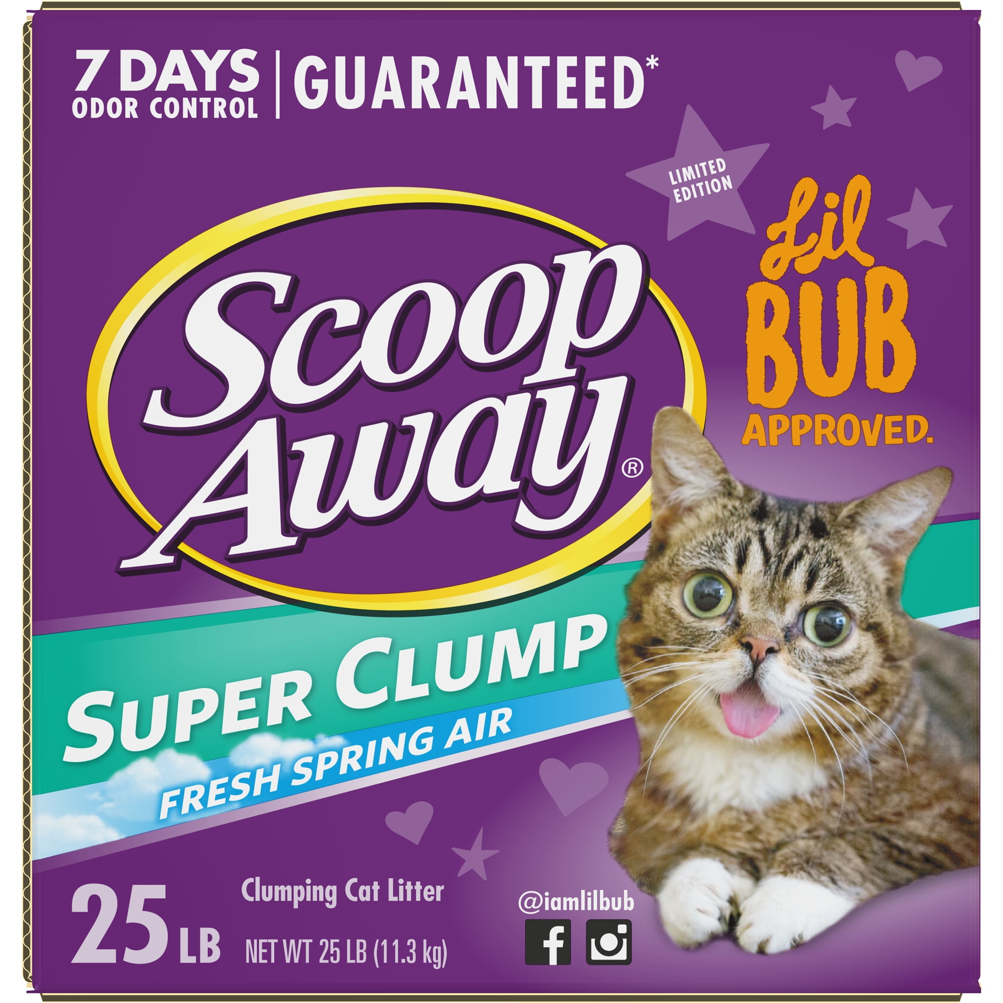 Scoop Away Super Clump Clumping Cat Litter, Scented, 25 ...