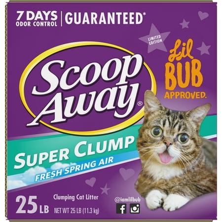 Scoop Away Super Clump Clumping Cat Litter, Scented, 25 (Best Kitten Litter Brand)