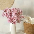 thumbnail image 3 of Mdesiwst 6Pcs Artificial Peach Blossom Branch with Stem Home Wedding Party Faux Flower Floral Decoration, 3 of 8
