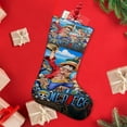 thumbnail image 4 of One Piece Tema: Calcetines de Navidad, fino lino blanco para colgar en escaleras y chimenea, decoración navideña para el hogar, regalo de Navidad.54cm×38cm, 4 of 5