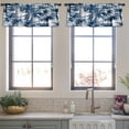 thumbnail image 4 of LALILO Kitchen Curtain Valance Colorful Aloha Beautiful Rod Pocket Window Curtain 52"x 18" Set of 2, 4 of 7