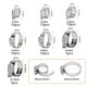 thumbnail image 3 of 60 Pcs Worm Gear Hose Clamps Fuel Line Clamp 0.24'' to 1.49'' Diameter Clip, 3 of 4