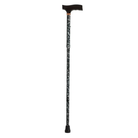 Drive Medical Lightweight Adjustable Folding Cane with T Handle, Camouflage