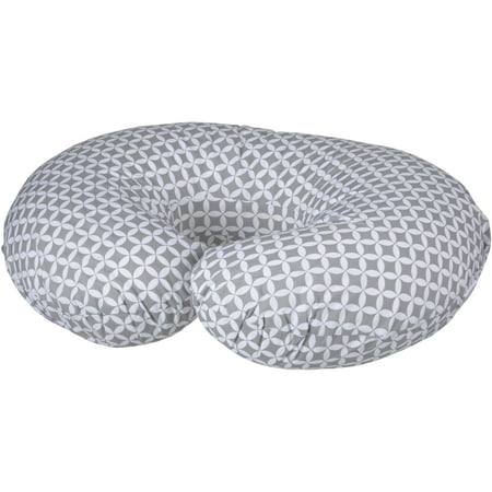 Boppy Gray And White Geometric Circles Slipcovered Feeding And
