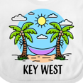 thumbnail image 4 of Inktastic Summer Vacation in Key West Boys or Girls Baby Bib, 4 of 4