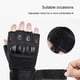 thumbnail image 5 of Guantes de medio dedo Eigraketly levantamiento de pesas ajustable a prueba de golpes entrenamiento Fitness XL negro, 5 of 6