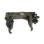Things2Die4 Wood Love To Hang Out Black Bear Decorative Shelf Wall Sculpture