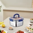 thumbnail image 1 of Ensemble de Contenants de Rangement pour Aliments en Acier Inoxydable pour une Organisation de Cuisine Moderne et la Préservation de la Fraîcheur, 1 of 6